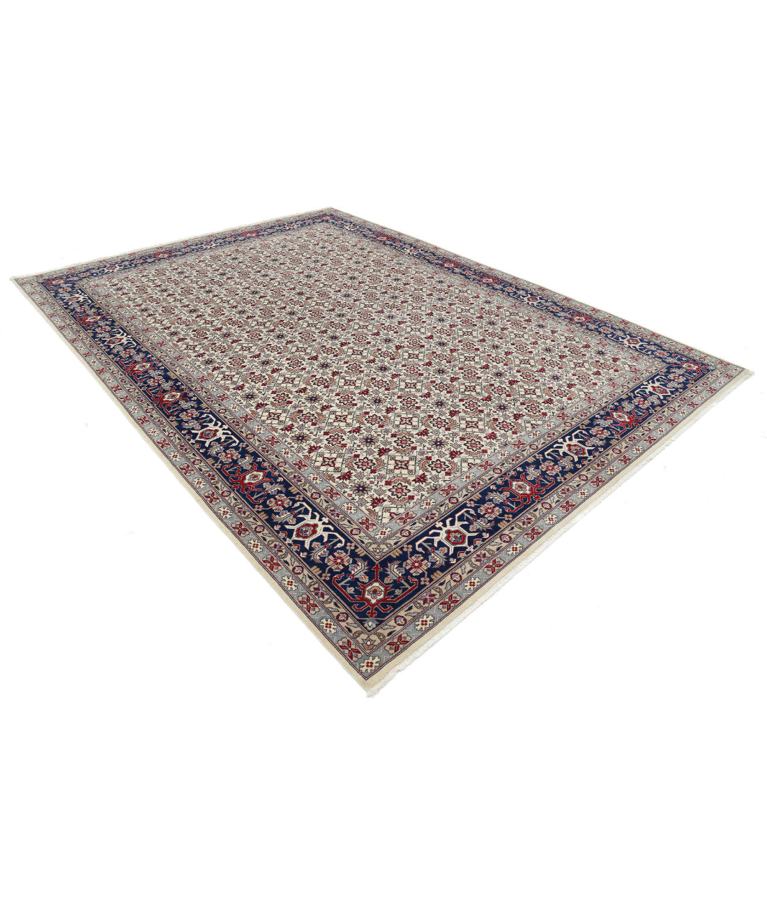 Heritage 8'3'' X 11'4'' Hand-Knotted Wool Rug 8'3'' x 11'4'' (248 X 340) / Ivory / Blue