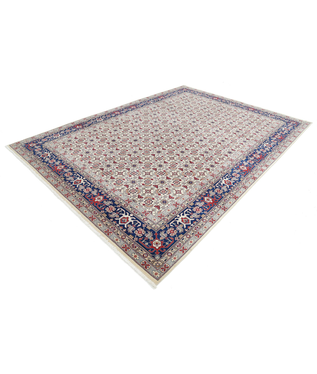 Heritage 8'3'' X 11'4'' Hand-Knotted Wool Rug 8'3'' x 11'4'' (248 X 340) / Ivory / Blue