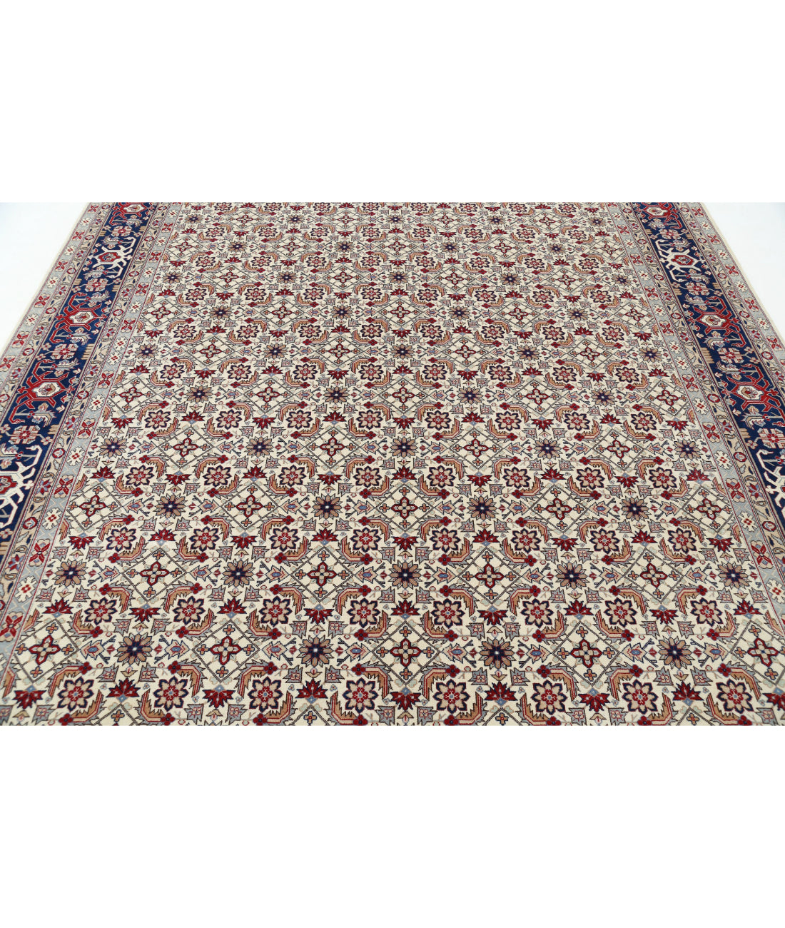 Heritage 8'3'' X 11'4'' Hand-Knotted Wool Rug 8'3'' x 11'4'' (248 X 340) / Ivory / Blue