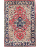 Heritage 6'0'' X 8'11'' Hand-Knotted Wool Rug 6'0'' x 8'11'' (180 X 268) / Pink / Blue