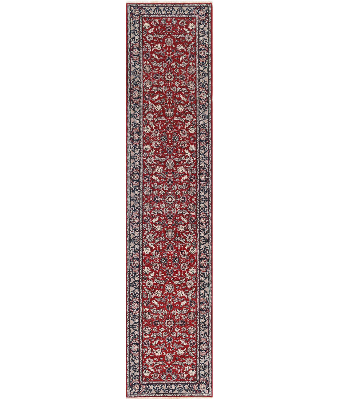 Heritage 2'6'' X 12'1'' Hand-Knotted Wool Rug 2'6'' x 12'1'' (75 X 363) / Red / Blue