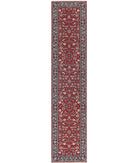 Heritage 2'6'' X 12'1'' Hand-Knotted Wool Rug 2'6'' x 12'1'' (75 X 363) / Red / Blue