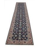 Heritage 2'6'' X 13'8'' Hand-Knotted Wool Rug 2'6'' x 13'8'' (75 X 410) / Blue / Pink