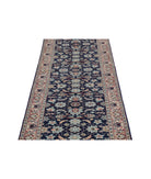 Heritage 2'6'' X 13'8'' Hand-Knotted Wool Rug 2'6'' x 13'8'' (75 X 410) / Blue / Pink