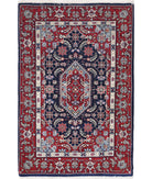 Heritage 2'0'' X 3'0'' Hand-Knotted Wool Rug 2'0'' x 3'0'' (60 X 90) / Blue / Red