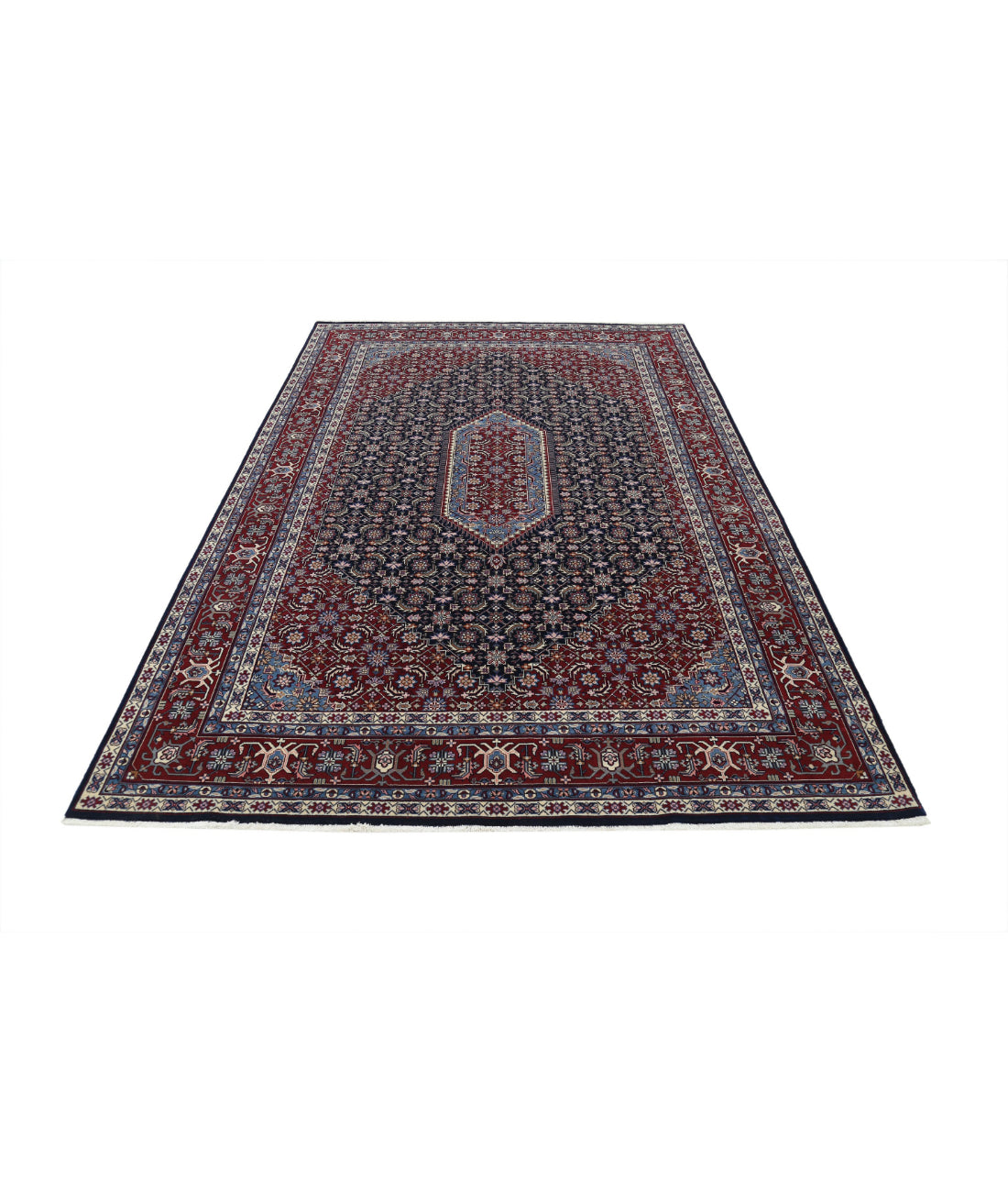 Heritage 6'0'' X 9'0'' Hand-Knotted Wool Rug 6'0'' x 9'0'' (180 X 270) / Blue / Red