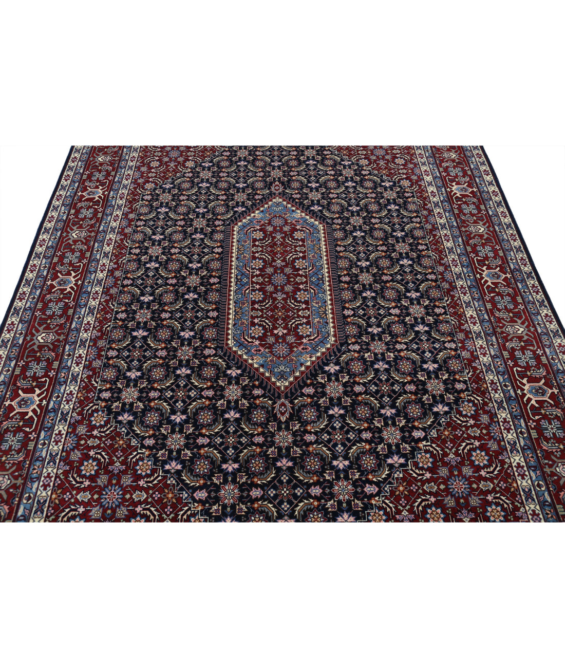 Heritage 6'0'' X 9'0'' Hand-Knotted Wool Rug 6'0'' x 9'0'' (180 X 270) / Blue / Red