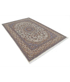 Heritage 6'1'' X 9'0'' Hand-Knotted Wool Rug 6'1'' x 9'0'' (183 X 270) / Ivory / Blue