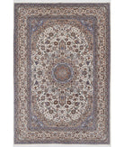 Heritage 6'1'' X 9'0'' Hand-Knotted Wool Rug 6'1'' x 9'0'' (183 X 270) / Ivory / Blue