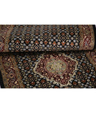 Heritage 2'6'' X 10'4'' Hand-Knotted Wool-Silk Rug 2'6'' x 10'4'' (75 X 310) / Black / Red