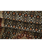 Heritage 2'6'' X 12'2'' Hand-Knotted Wool-Silk Rug 2'6'' x 12'2'' (75 X 365) / Black / Red