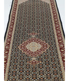 Heritage 2'6'' X 15'8'' Hand-Knotted Wool-Silk Rug 2'6'' x 15'8'' (75 X 470) / Black / Red