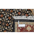 Heritage 2'6'' X 15'8'' Hand-Knotted Wool-Silk Rug 2'6'' x 15'8'' (75 X 470) / Black / Red