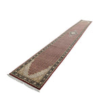 Heritage 2'7'' X 20'3'' Hand-Knotted Wool-Silk Rug 2'7'' x 20'3'' (78 X 608) / Red / Black