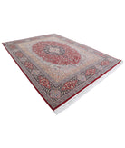 Heritage 9'1'' X 12'1'' Hand-Knotted Wool-Silk Rug 9'1'' x 12'1'' (273 X 363) / Red / Blue