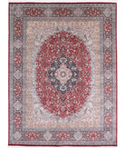 Heritage 9'1'' X 12'1'' Hand-Knotted Wool-Silk Rug 9'1'' x 12'1'' (273 X 363) / Red / Blue