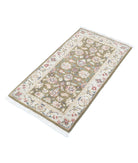 Heritage 2'0'' X 3'9'' Hand-Knotted Wool Rug 2'0'' x 3'9'' (60 X 113) / Green / Grey