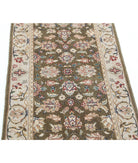 Heritage 2'0'' X 3'9'' Hand-Knotted Wool Rug 2'0'' x 3'9'' (60 X 113) / Green / Grey