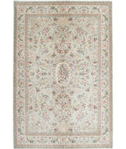 Heritage 5'10'' X 8'9'' Hand-Knotted Wool Rug 5'10'' x 8'9'' (175 X 263) / Green / Ivory