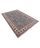 Heritage 6'2'' X 8'11'' Hand-Knotted Wool Rug 6'2'' x 8'11'' (185 X 268) / Green / Ivory
