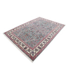 Heritage 6'2'' X 8'11'' Hand-Knotted Wool Rug 6'2'' x 8'11'' (185 X 268) / Green / Ivory