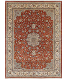 Heritage 10'2'' X 13'10'' Hand-Knotted Wool Rug 10'2'' x 13'10'' (305 X 415) / Rust / Ivory