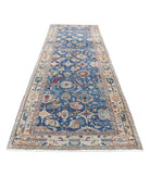 Heritage 4'0'' X 12'0'' Hand-Knotted Wool Rug 4'0'' x 12'0'' (60 X 125) / Blue / Ivory