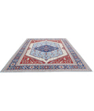 Heriz 8'11'' X 11'7'' Hand-Knotted Wool Rug 8'11'' x 11'7'' (268 X 348) / Blue / Grey