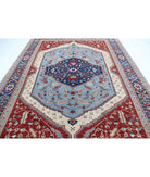 Heriz 8'11'' X 11'7'' Hand-Knotted Wool Rug 8'11'' x 11'7'' (268 X 348) / Blue / Grey