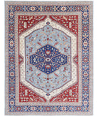 Heriz 8'11'' X 11'7'' Hand-Knotted Wool Rug 8'11'' x 11'7'' (268 X 348) / Blue / Grey