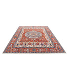 Heriz 7'8'' X 9'8'' Hand-Knotted Wool Rug 7'8'' x 9'8'' (230 X 290) / Ivory / Rust