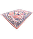 Heriz 10'0'' X 13'0'' Hand-Knotted Wool Rug 10'0'' x 13'0'' (300 X 390) / Red / Blue