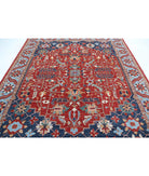 Heriz 8'5'' X 9'9'' Hand-Knotted Wool Rug 8'5'' x 9'9'' (253 X 293) / Red / Blue