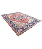 Heriz 9'0'' X 11'8'' Hand-Knotted Wool Rug 9'0'' x 11'8'' (270 X 350) / Red / Blue