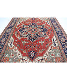 Heriz 9'0'' X 11'8'' Hand-Knotted Wool Rug 9'0'' x 11'8'' (270 X 350) / Red / Blue