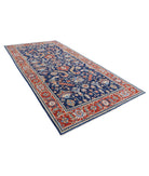 Heriz 6'2'' X 12'7'' Hand-Knotted Wool Rug 6'2'' x 12'7'' (185 X 378) / Blue / Red