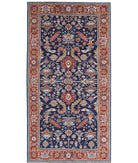 Heriz 6'2'' X 12'7'' Hand-Knotted Wool Rug 6'2'' x 12'7'' (185 X 378) / Blue / Red