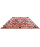 Heriz 12'0'' X 14'7'' Hand-Knotted Wool Rug 12'0'' x 14'7'' (360 X 438) / Red / Ivory