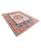 Heriz 8'0'' X 9'10'' Hand-Knotted Wool Rug 8'0'' x 9'10'' (240 X 295) / Ivory / Rust