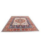 Heriz 8'0'' X 9'10'' Hand-Knotted Wool Rug 8'0'' x 9'10'' (240 X 295) / Ivory / Rust