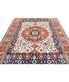 Heriz 8'0'' X 9'10'' Hand-Knotted Wool Rug 8'0'' x 9'10'' (240 X 295) / Ivory / Rust