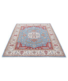 Heriz 5'2'' X 6'9'' Hand-Knotted Wool Rug 5'2'' x 6'9'' (155 X 203) / Blue / Ivory