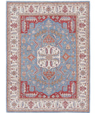 Heriz 5'2'' X 6'9'' Hand-Knotted Wool Rug 5'2'' x 6'9'' (155 X 203) / Blue / Ivory