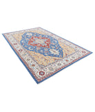 Heriz 6'7'' X 9'11'' Hand-Knotted Wool Rug 6'7'' x 9'11'' (198 X 298) / Blue / Ivory