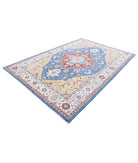 Heriz 6'7'' X 9'11'' Hand-Knotted Wool Rug 6'7'' x 9'11'' (198 X 298) / Blue / Ivory