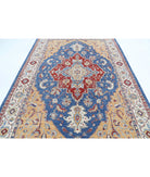 Heriz 6'7'' X 9'11'' Hand-Knotted Wool Rug 6'7'' x 9'11'' (198 X 298) / Blue / Ivory