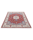 Heriz 4'9'' X 6'5'' Hand-Knotted Wool Rug 4'9'' x 6'5'' (143 X 193) / Red / Ivory