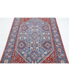 Heriz 3'8'' X 6'2'' Hand-Knotted Wool Rug 3'8'' x 6'2'' (110 X 185) / Red / Blue