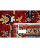 Heriz 8'0'' X 9'5'' Hand-Knotted Wool Rug 8'0'' x 9'5'' (240 X 283) / Red / Blue