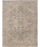 Heriz 9'4'' X 12'8'' Hand-Knotted Wool Rug 9'4'' x 12'8'' (280 X 380) / Taupe / Grey